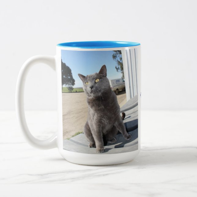15 onças. Caneca do gato (Esquerda)