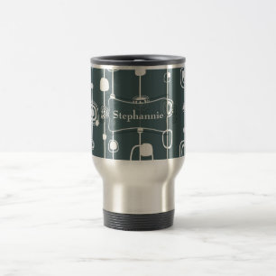 15 oz retrô de 70 Caneca de viagem de aço inoxidáv