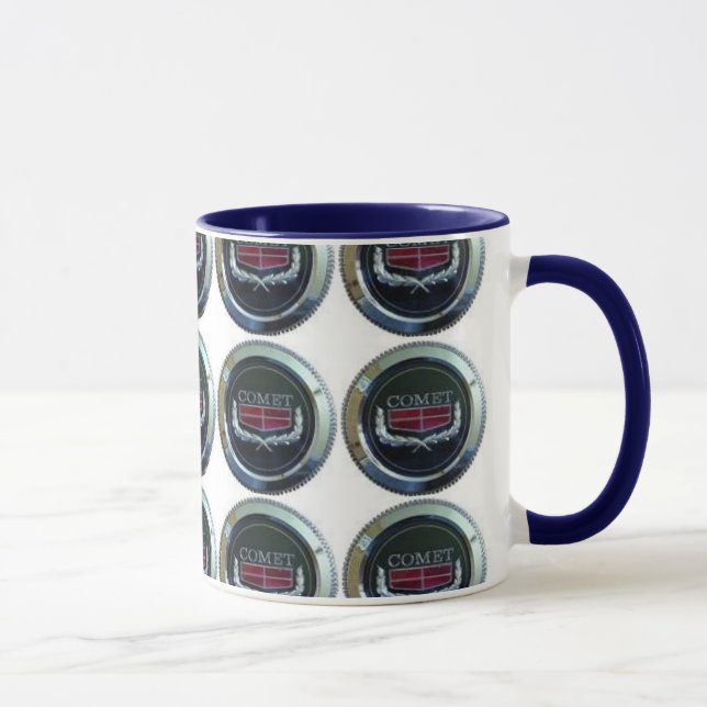 15oz azul. Caneca da campainha (Direita)
