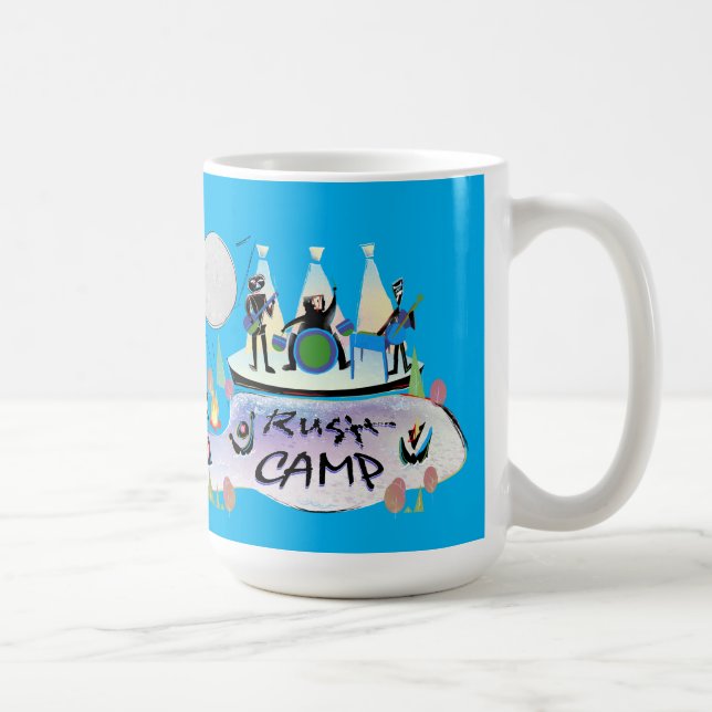 15oz caneca RushCamp! (Direita)