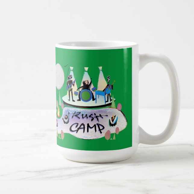 15oz caneca RushCamp! (Direita)