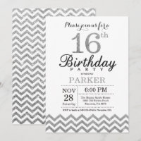 16.º Aniversário Convite para a Lata de Prata