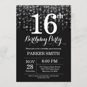 16.º Aniversário Convite para a Lata de Prata