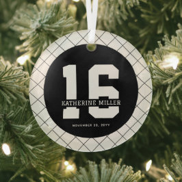 16.º aniversário personalizado moderno e elegante