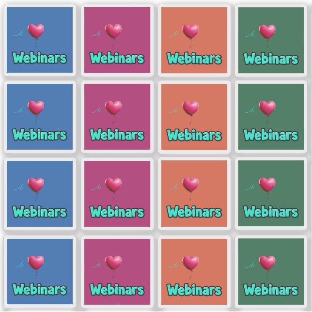 16 Adoro Adesivos de Webinars 4 Cores (Frente)