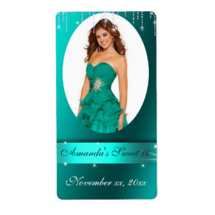 16, Casamento, Água, Etiqueta De Vinho