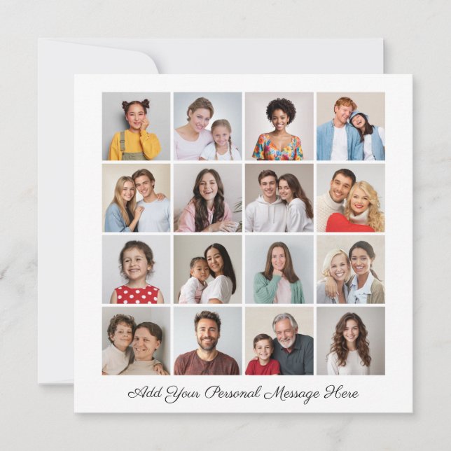 16 Colagem de Fotografias Adicionar O Seu Próprio  (Frente)