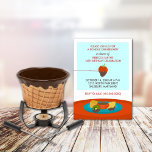 16. Convites de festas de Janto Fondue de aniversá<br><div class="desc">Nota do Designer: Todo texto de modelo e cor de fundo (cor clara) neste convite podem ser totalmente personalizados para seu evento especial! Se precisar de ajuda,  basta clicar no link de contato acima para enviar ao designer uma mensagem pessoal detalhada.</div>