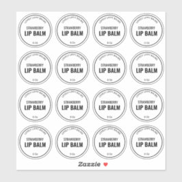 16 Etiquetas De Balão De Lip Transparente De 1,9 P