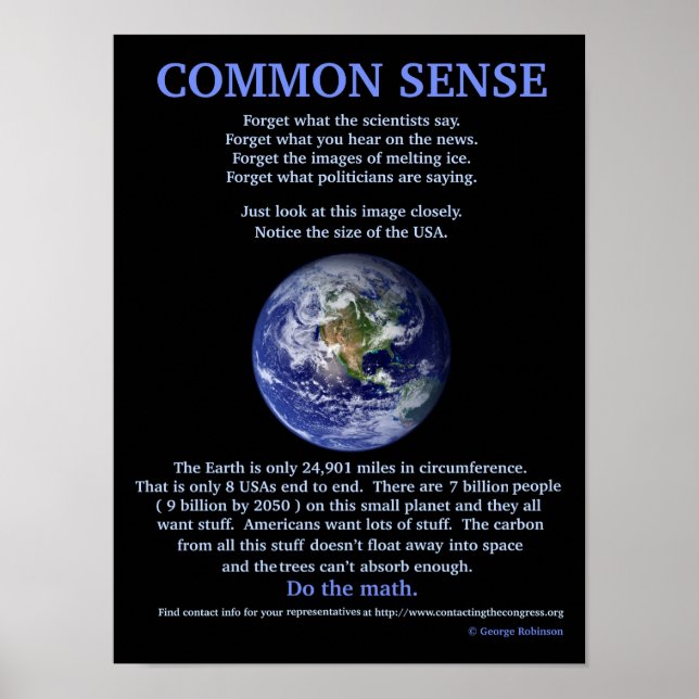 16" x 12" de aquecimento global, papel de Poster d (Frente)