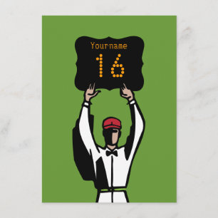 16o Convite de festas do futebol do aniversário -