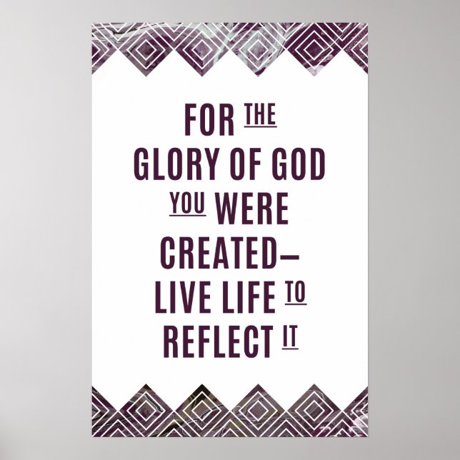 16x24 Impressão de Marble Roxo com Semi Brilho (Frente)