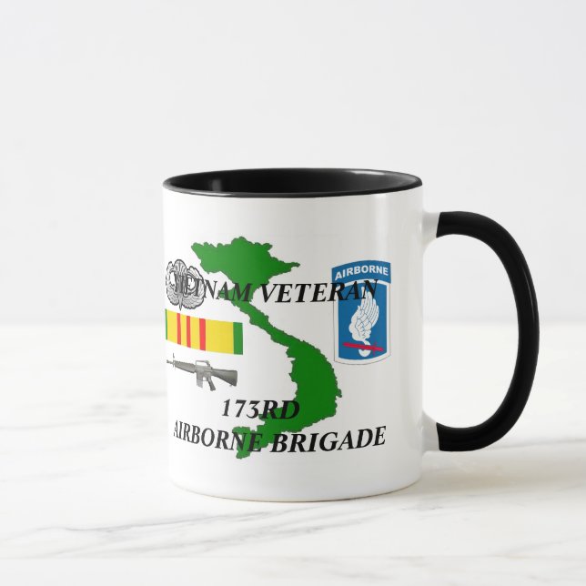 173rd Caneca de café do veterano de Vietnam da (Direita)
