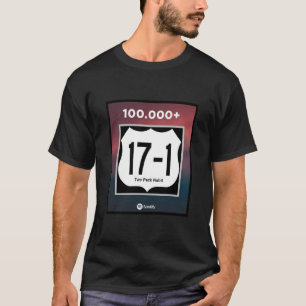 17-1 100.000 Fluxos Em T-Shirt Spotify