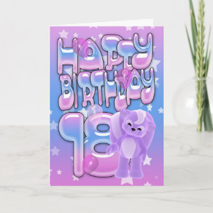 18º Cartão de Aniversário giro com pequeno gambá