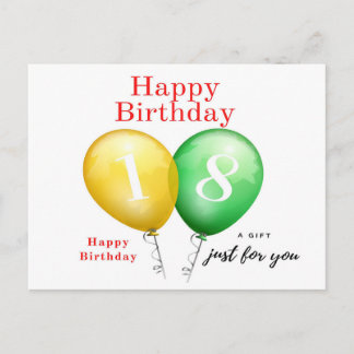 18º Cartão de aniversário para ela