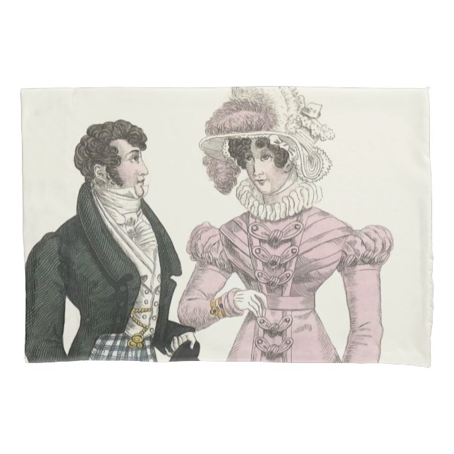 1823 Moda Mulher do Homem de Casamento Antiquado (Frente)
