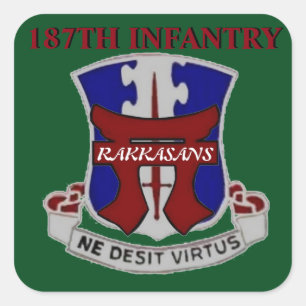 187TH ETIQUETAS da INFANTARIA RAKKASANS