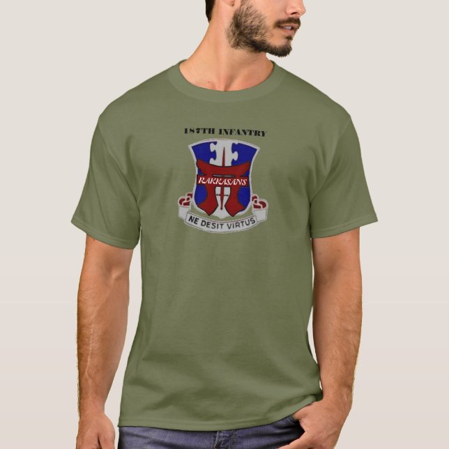 187TH T-SHIRT da INFANTARIA RAKKASANS (Frente)