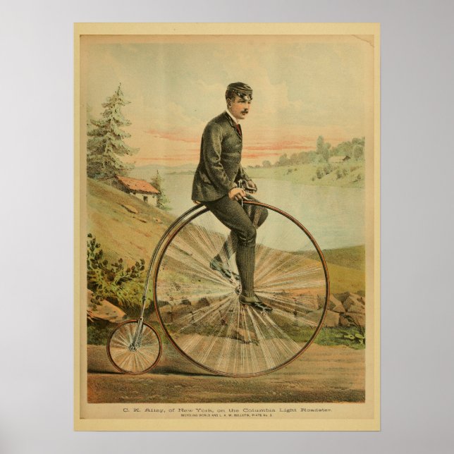 1893 Bicicleta, Impressão de Arrancagem com Penny  (Frente)