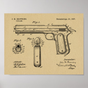 1897: Impressão de Desenho de Arte Patente de Arm