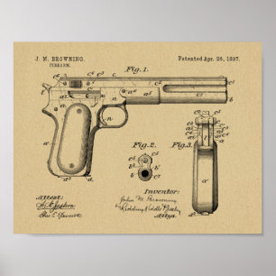 1897: Impressão de Desenho de Arte Patente de Arm