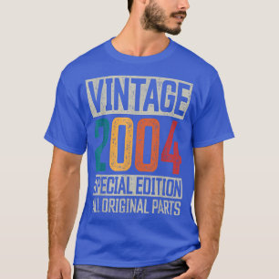 18. º Aniversário Camisa Vintage 2004 Nascer em 20