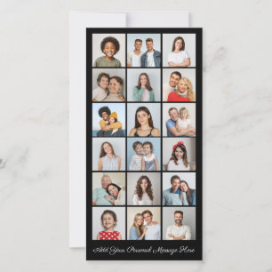 18 Colagem de Fotos Adicionar Seu Próprio Cartão D