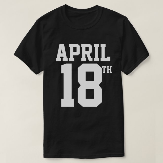 18 DE ABRIL T-SHIRT (Frente do Design)