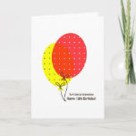 18o Cartões do Grandniece do aniversário, balões<br><div class="desc">Um cartão simples,  limpo,  agradável e colorido dos balões para um grandniece/grande sobrinha em seu 18o aniversário. O texto interno é customizável.</div>