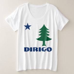 1901 Bandeira Maine Curvy T-Shirt - Dirigo Edition