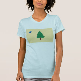 1901) t-shirt de Maine Bandeira (