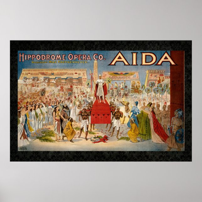 1908 Aida Reissue Vintage 36 x 24 Poster (Frente)