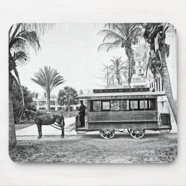 1909 Palm Beach Trolley Mousepad (Frente)
