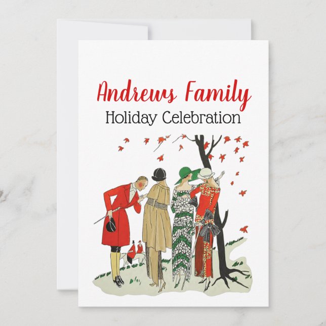 1920 Vestida Para O Convite À Caça Da Raposa (Frente)