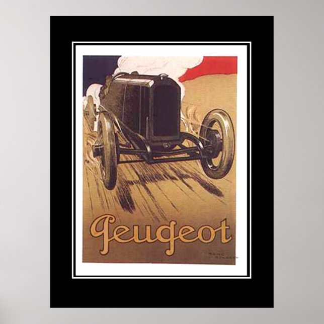 1920's Racing Car Vintage Poster (Frente)