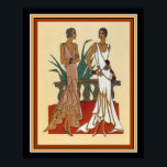 1925 Art Deco Fashion Impressão 16 x 20<br><div class="desc">Colorido,  Impressão de Moda Art Deco-16 x 20 ca 1925</div>