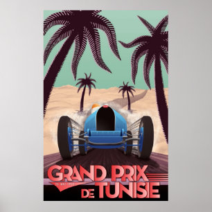 1933 Grande Prix De Tunisie Poster
