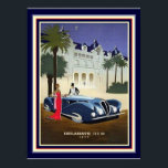 1937 Art Deco Delahaye Impressão 12x16<br><div class="desc">Clássica,  vintage,  Art Deco,  Delahaye Automobile Ad- 12 x 16</div>