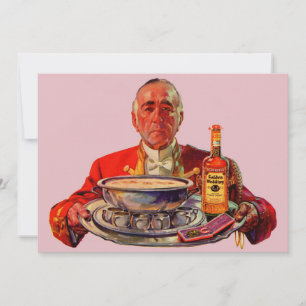 1937 mordomo com bandeja e uísque da Golden Weddin