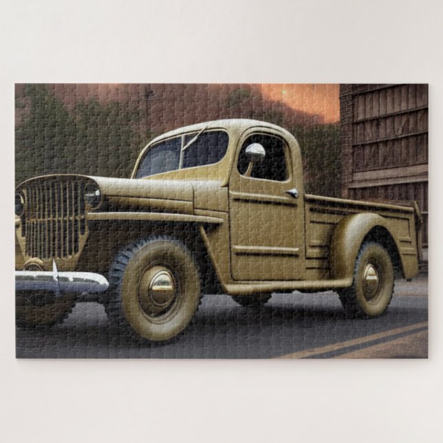 1942 Pickup Truck Classic car Quebra-cabeça (Horizontal)