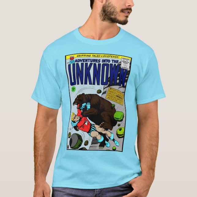 1950's 'Adventure into the Unknown' Comic T-Shirt (Frente)