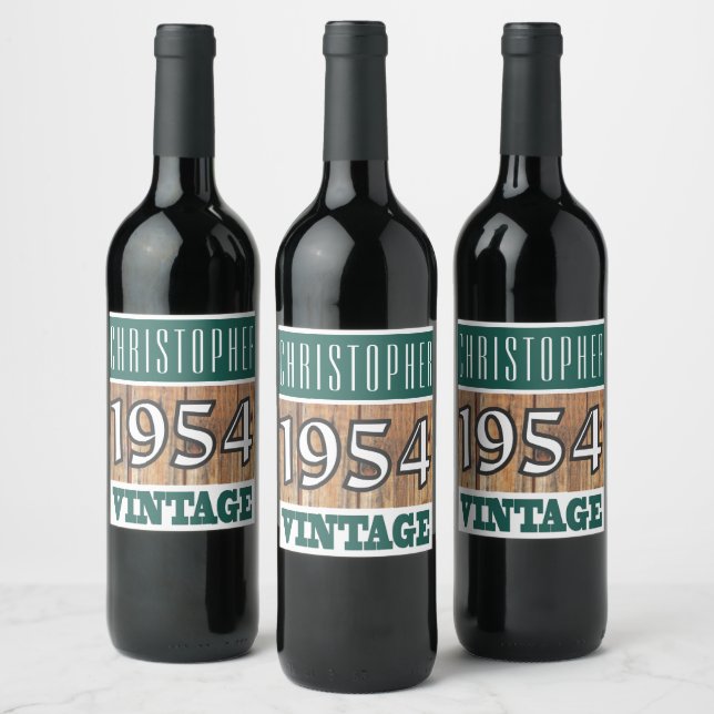 1954: Rótulo do Vinho de Nascimento (Garrafas)