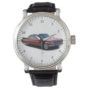 1956 Impala com relógio de barbatanas de cauda