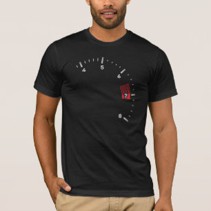 1958 t-shirt do design do tacômetro de 356 estilo