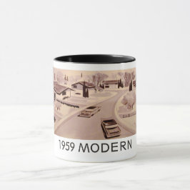 1959 genuínos caneca residencial modernista