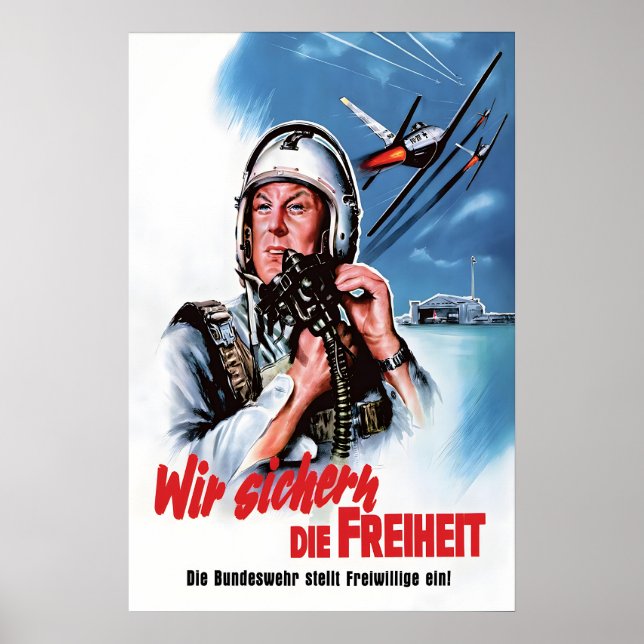 1960s Air Force Recruitment Poster We protect the (Frente)
