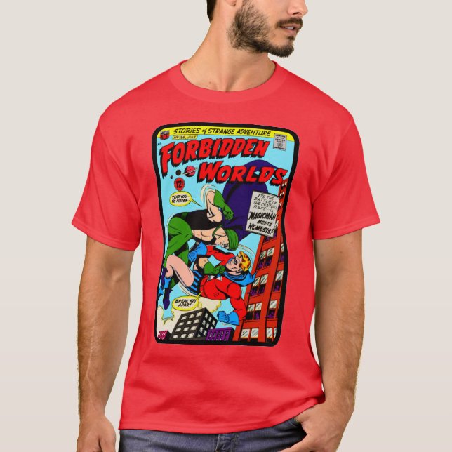 1960's "Forbidden Worlds" Comic T-Shirt  (Frente)