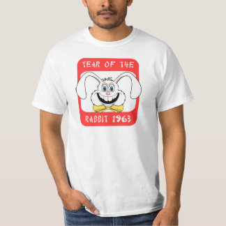 1963 anos do t-shirt do coelho
