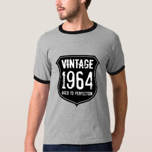 1964 envelheceu aniversário da camisa da